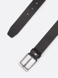 Black Tonal Leather Belt  Men