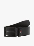 Black Tonal Leather Belt  Men