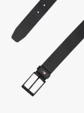 Black Tonal Leather Belt  Men
