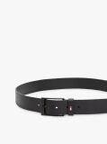 Black Tonal Leather Belt  Men