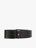 Black Tonal Leather Belt  Men