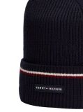 Blue Signature Tape Wool Blend Beanie  Men
