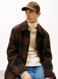 Khaki TH Flag Suede Canvas Five Panel Cap  Men