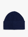 Blue TH Crest Beanie With Cashmere  Men