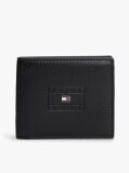 Black Casual Leather Bifold Credit Card Wallet  Men