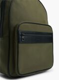 Green Logo Double Zip Dome Backpack  Men