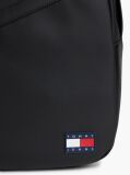 Black Essential Rubberised Logo Dome Backpack  Men