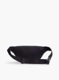 Black Essential Rubberised Logo Bum Bag  Men