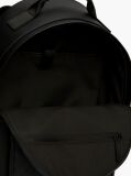 Black Modern Textured Dome Backpack  Men