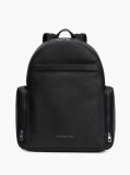 Black TH Business Leather Dome Backpack  Men