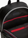 Black Metallic Logo Dome Backpack  Men