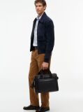 Black Modern Textured Flag Laptop Bag  Men
