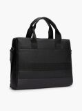 Black Modern Textured Flag Laptop Bag  Men