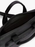 Black Modern Textured Flag Laptop Bag  Men