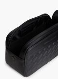 Black Modern Textured Flag Washbag  Men