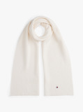 White Kids’ Rib-Knit Scarf  Kids Unisex