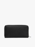 Black Th Emblem Large Zip-Around Wallet  Women