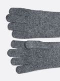 Grey TH Monogram Gloves With Cashmere  Women