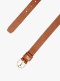 Brown Essential TH Monogram Leather Belt  Women