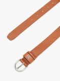 Brown Essential TH Monogram Leather Belt  Women