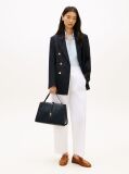 Blue TH Monogram Crossbody Satchel  Women