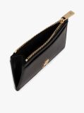 Black Hilfiger Icon Zip Credit Card Holder  Women