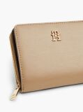 Beige TH Monogram Zip-Around Flap Wallet  Women