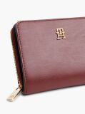 Red TH Monogram Zip-Around Flap Wallet  Women