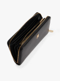 Black TH Monogram Zip-Around Wallet  Women