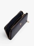 Blue TH Monogram Zip-Around Wallet  Women
