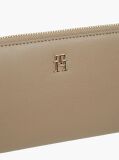 Beige TH Monogram Zip-Around Wallet  Women