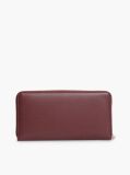 Red TH Monogram Zip-Around Wallet  Women