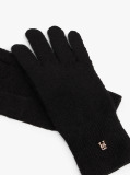 Black Chic TH Monogram Plaque Gloves  Women