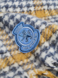 Multi TH Crest Houndstooth Wool Blend Fluffy Scarf  Women