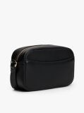 Black Metallic Logo Crossbody Camera Bag  Women