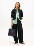 Blue Hilfiger Icon Embossed TH Monogram Tote Bag  Women