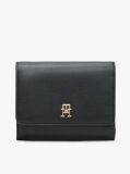 Μαύρο Hilfiger Icon Tρίπτυχο Πορτοφόλι Με Μονόγραμμα TH  Γυναίκες