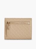 Beige Hilfiger Icon Debossed Trifold Wallet  Women