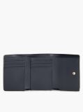 Beige Hilfiger Icon Debossed Trifold Wallet  Women
