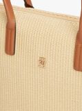 Μπεζ TH Monogram Τσάντα Tote Από Raffia  Γυναίκες