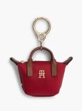 Red Tote Bag Keyring Pouch Charm  Women