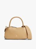 Beige TH Monogram Repeat Logo Satchel  Women