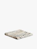 White Rope Print Pure Silk Scarf  Women