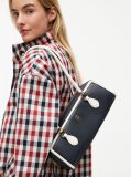 Blue Colour-Blocked Rectangular Shoulder Bag  Women