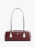 Red Colour-Blocked Rectangular Shoulder Bag  Women