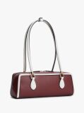 Red Colour-Blocked Rectangular Shoulder Bag  Women