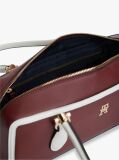 Red Colour-Blocked Rectangular Shoulder Bag  Women