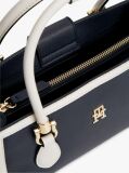 Blue TH Monogram Colour-Blocked Satchel  Women