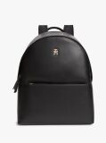 Black Logo Shoulder Strap Dome Backpack  Women