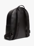 Black Logo Shoulder Strap Dome Backpack  Women